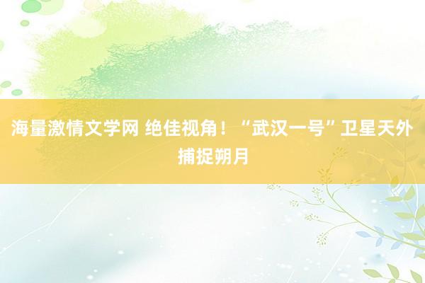 海量激情文学网 绝佳视角！“武汉一号”卫星天外捕捉朔月